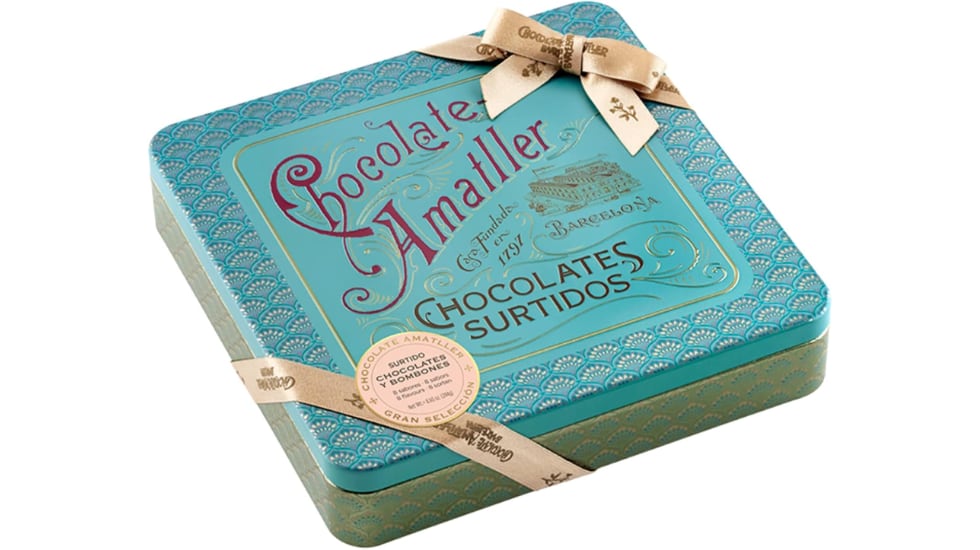 Caja de chocolates Amatller.
