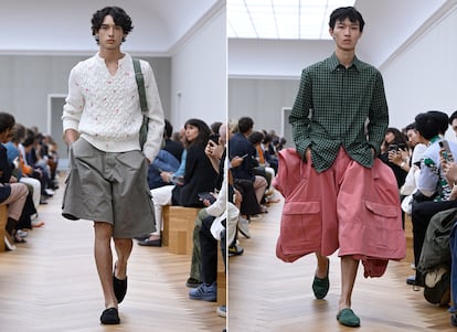 Los pantalones 'cargo' se vuelven monumentales y casi rococó en la colección de Dior firmada por Jonathan Anderson.