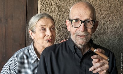 Michèle Ory Auer y Michel Auer, en Ginebra el pasado mes de mayo.