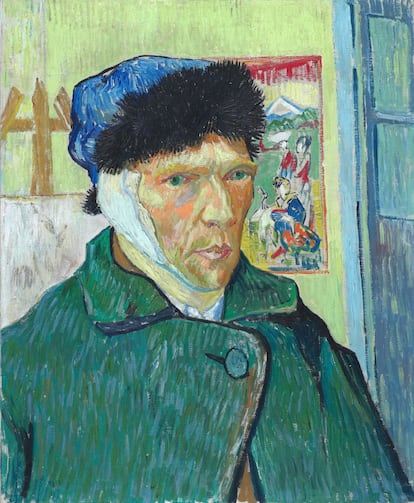 'Autorretrato con la oreja cortada', de Vincent van Gogh.