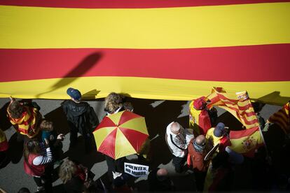 Ambiente durante la manifestación.