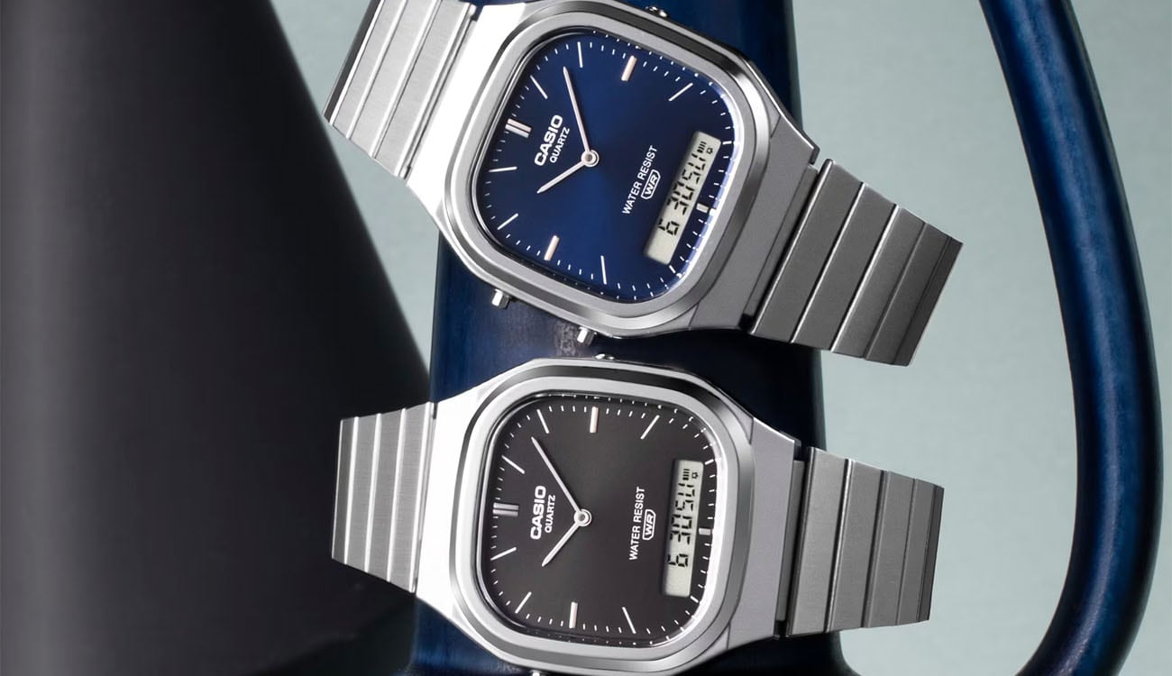 Casio AQ-240E, nuevo reloj de diseño retro y correa de acero inoxidable