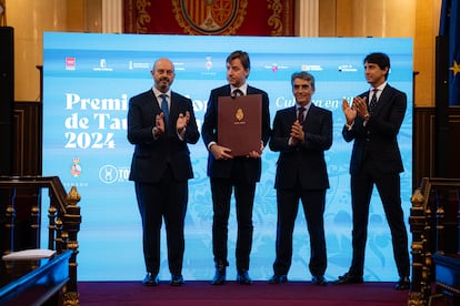 De izquierda a derecha, Pedro Rolln, Albert Serra, Victorino Martn y Roca Rey.