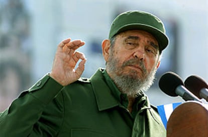 Fidel Castro, ayer, durante su discurso en Ciego de Ávila con motivo del Día de la Revolución.