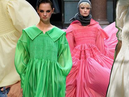 Cómo la técnica del nido de abeja recorre la historia de la moda: de los vestidos infantiles a las blusas del momento