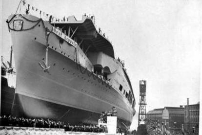 Botadura del <i>Graf Zeppelin</i> en 1938.