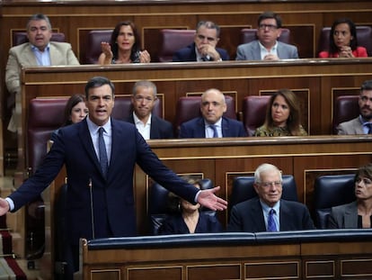 Pedro Sánchez al Congrés dels Diputats.