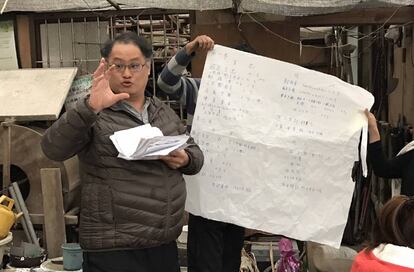 El activista taiwanés Li Ming-che, en Taipei en una imagen de archivo.