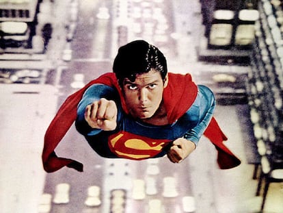 Imagen de la primera entrega de <i>Superman,</i> realizada por Richard Donner en 1978.