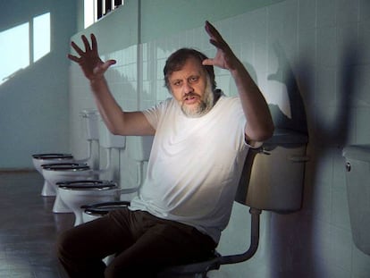 Slavoj Zizek, comentando 'La chaqueta metálica', de Stanley Kubrick, en el documental 'Guía ideológica para pervertidos'.