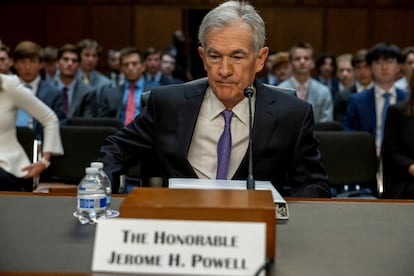 El presidente de la Reserva Federal de Estados Unidos, Jerome Powell, durante una comparecencia en el Senado en julio.