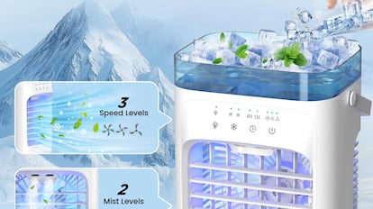 aire acondicionado con opción de enfriador y humidificador.