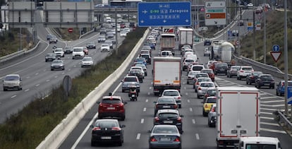 Salida de Madrid al comienzo de la operación salida.