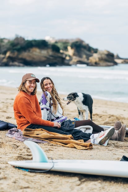 Maud Le Car y Lee-Ann Curren, en La Grande Plage de Biarritz.