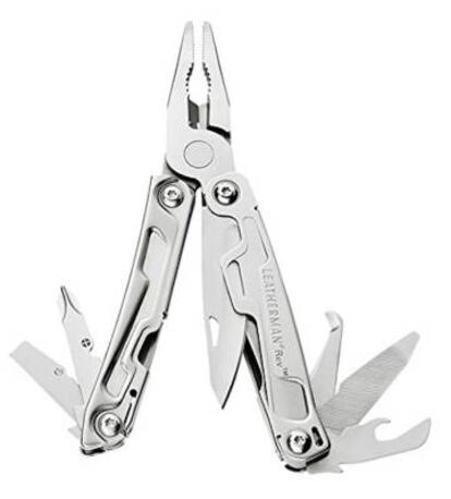 Una navaja multiusos de Leatherman como la que Chino Darín lleva siempre en su mochila.