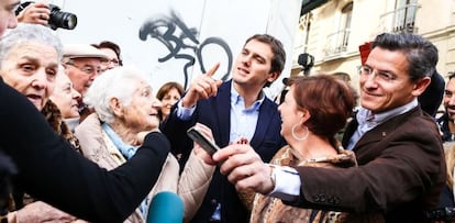 El l&iacute;der de Ciudadanos, Albert Rivera, este mi&eacute;rcoles en Granada.