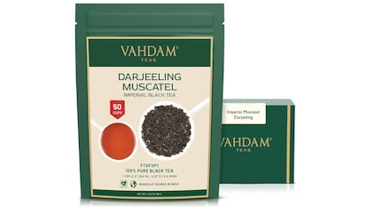 La bolsa de 100 gramos de té Darjeeling equivale a 50 tazas.