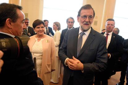 Mariano Rajoy, el viernes en Varsovia, con la primera ministra polaca Beata Szydlo.