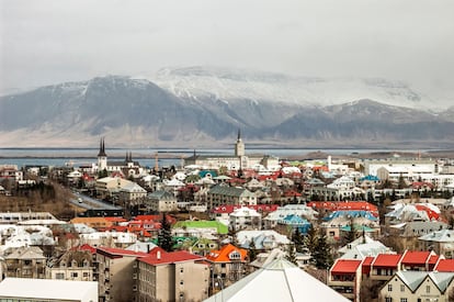 Reikiavik, la capital de Islandia.