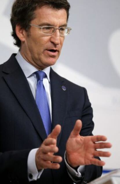 El presidente de la Xunta, Alberto Núñez Feijóo