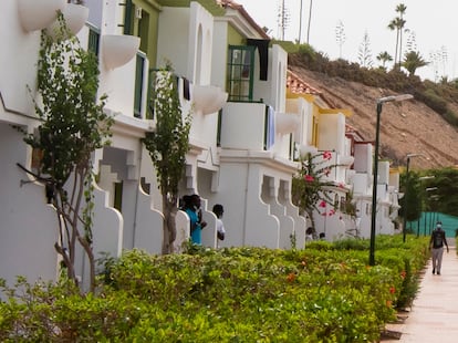 Apartamentos VistaFlor, complejo reconvertido en centro de refugiados.