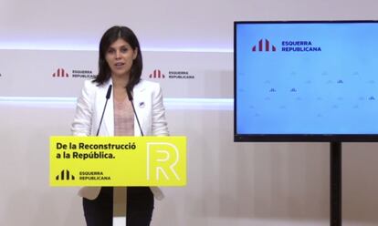 La secretaria general adjunta y portavoz de ERC, Marta Vilalta.