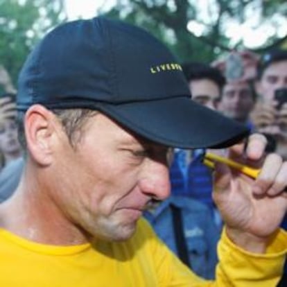 El ciclista Lance Armstrong el pasado mes de agosto