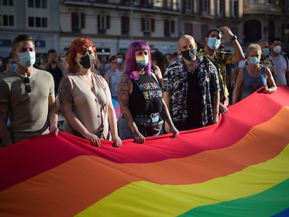 Manifestación contra la homofobia en Málaga el pasado julio.