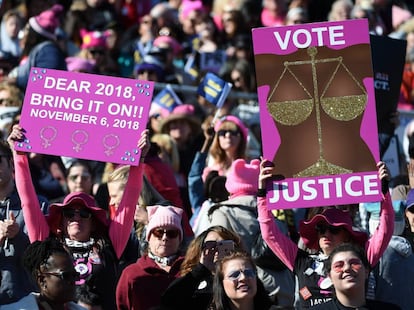 La Marcha de las Mujeres en Las Vegas, la ciudad central de este movimiento que naci&oacute; a finales de 2016 y ya se ha extendido a todo el mundo