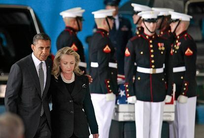 Hillary Clinton, junto al presidente de EE UU, Barack Obama, en cuyo Gobierno ha ejercido como secretaria de Estado.