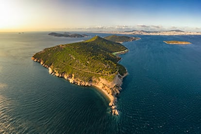 Isla Büyükada en Estambul (Turquía) panorámica