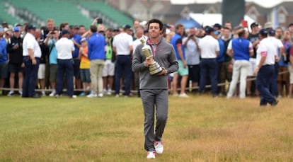 Rory McIlroy, ganador del Open Británico.