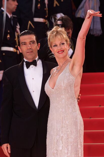 Hubo un tiempo en el que Antonio Banderas y Melanie Griffith eran la pareja de moda en cualquier alfombra roja.