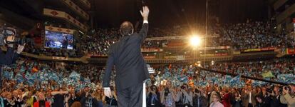 Mariano Rajoy, en el mitin de cierre de campaña el pasado noviembre.