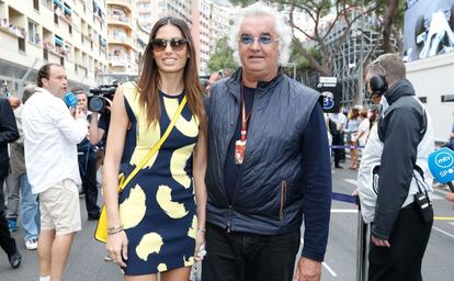 Elisabetta Gregoraci y Flavio Briatore, en Mónaco.