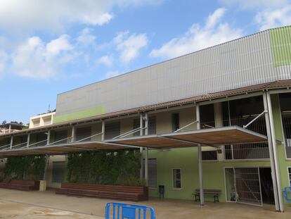 El lnstituto escuela Antaviana, de Barcelona, en obras.