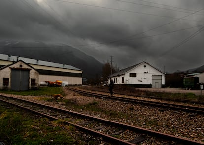Alrededores de la estación de Villablino.