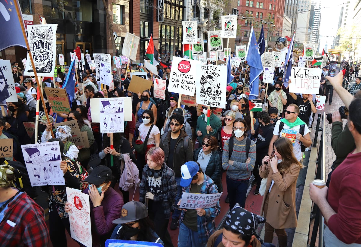 Apec Sf Rally The APEC summit is happening this week in San Francisco. What is APEC ...