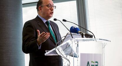 José María Roldán, durante la presentación de resultados de 2018. 