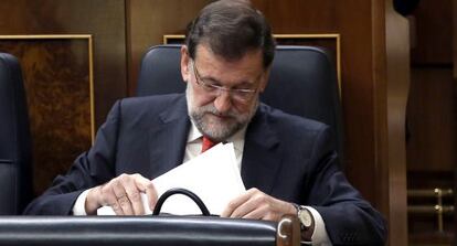 Rajoy en el Congreso de los Diputados en diciembre. 