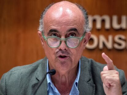 El viceconsejero de Sanidad y Plan Covid de Madrid, Antonio Zapatero, en la comparecencia del pasado miércoles.