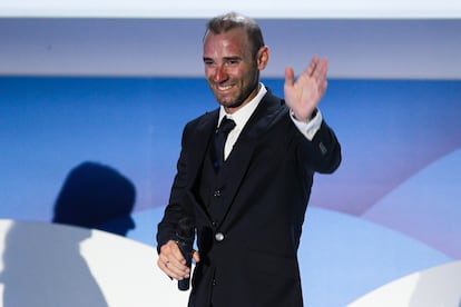 Alejandro Valverde, durante un acto en el Auditorio Telefnica, en diciembre de 2022.