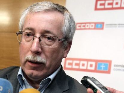 El secretario general de CC OO, Ignacio Fernández Toxo