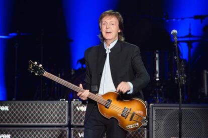 Paul McCartney actúa en París el pasado 30 de mayo.