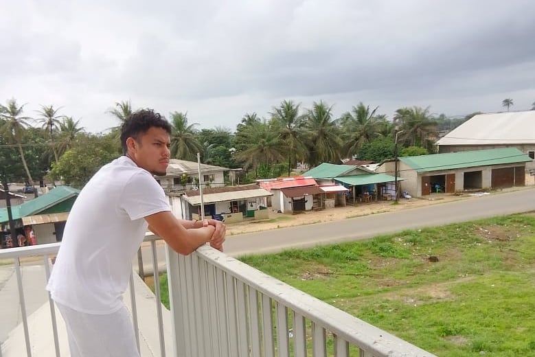 El colombiano Arín García Yepes en Liberia.
