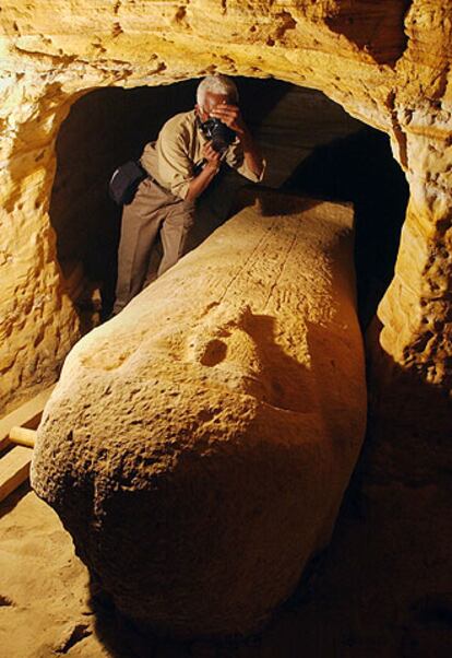 El sarcófago de Badi Herkhib, en el Valle de las Momias de Oro.