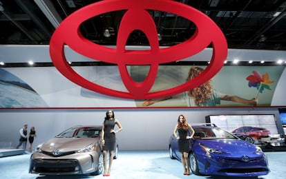 Modelos de Toyota en el Sal&oacute;n de Detroit. 