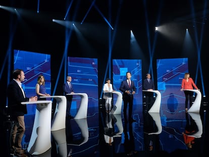 Debate de candidatos a lehendakari en ETB.