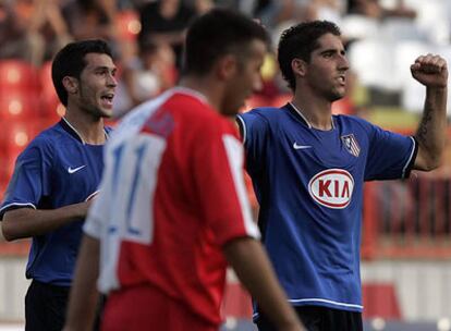 Luis García celebra su gol ante el Vojvodina