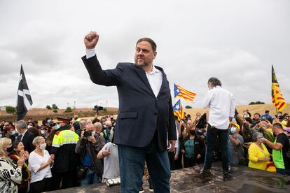 Oriol Junqueras, al salir de la prisión de Lledoners el pasado 23 de junio.